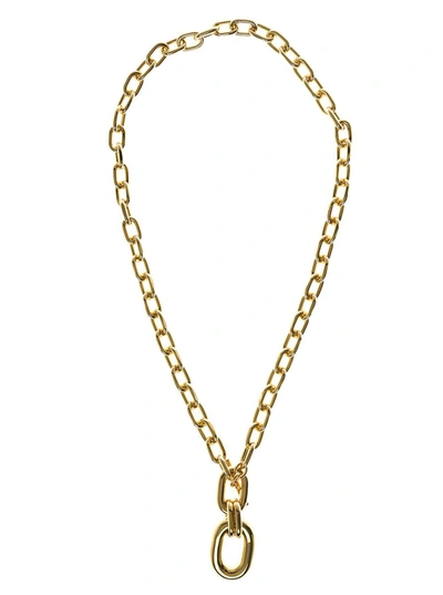 Shop Rabanne Xl Liink Brass Chain Necklace In Metallic