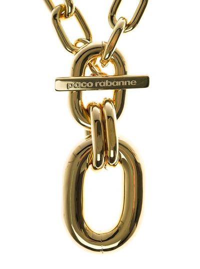 Shop Rabanne Xl Liink Brass Chain Necklace In Metallic