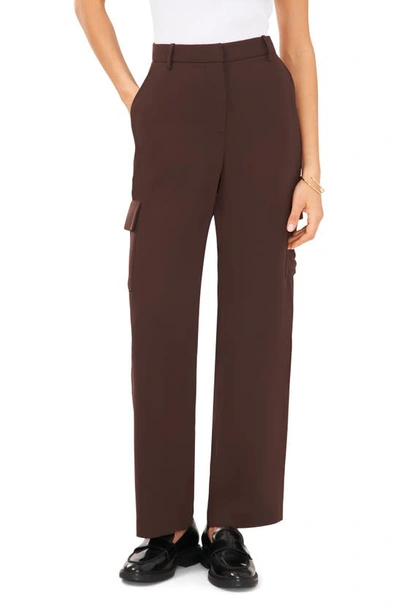 Shop Halogen Wide Leg Cargo Pants In Dark Roast