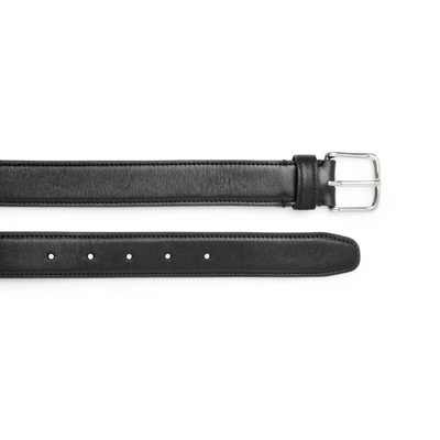 Shop The Row Classic Black Silver Buckle Belt