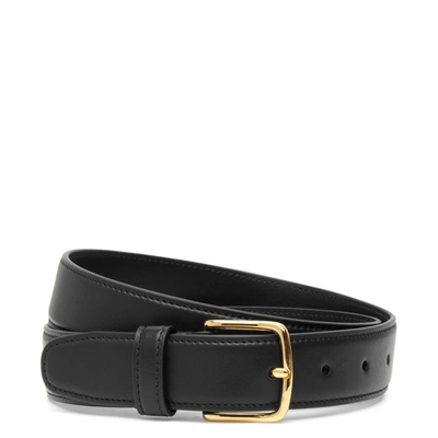 Shop The Row Classic Black Gold Buckle Belt