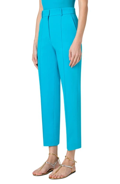 Shop Akris Punto Ferry Pintuck Signature Jersey Trousers In Curacao