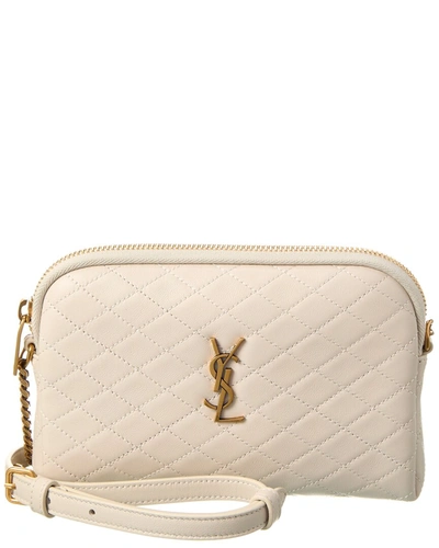 mini gaby quilted leather micro bag on chain