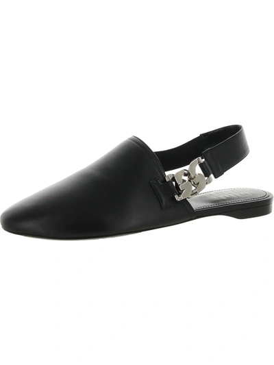 Shop Givenchy Chain Mules    Womens Leather Embellished Mules In Black
