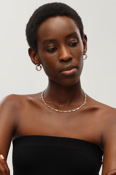 Classicharms T Shape Zirconia Necklace In Gold
