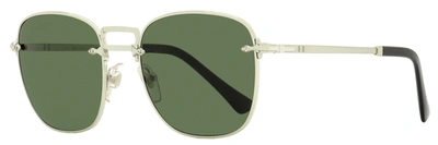 Shop Persol Men's Square Sunglasses Po2490s 518/31 Silver/black 54mm In Multi