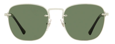 Shop Persol Men's Square Sunglasses Po2490s 518/31 Silver/black 54mm In Multi