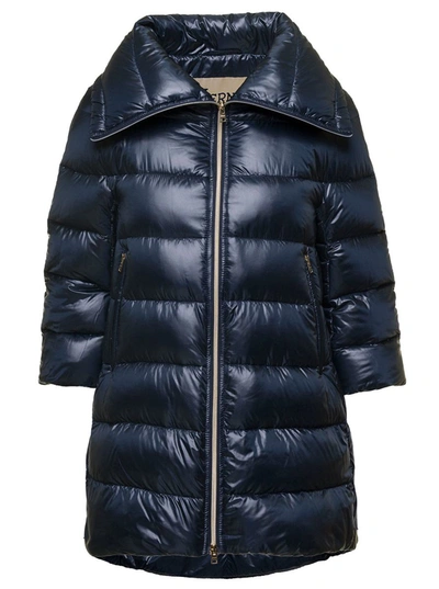 Herno Cleofe Midi Down Jacket In Black