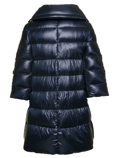 Herno Cleofe Midi Down Jacket In Black