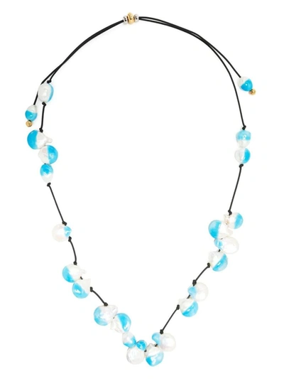 Shop Panconesi Necklace In Blue