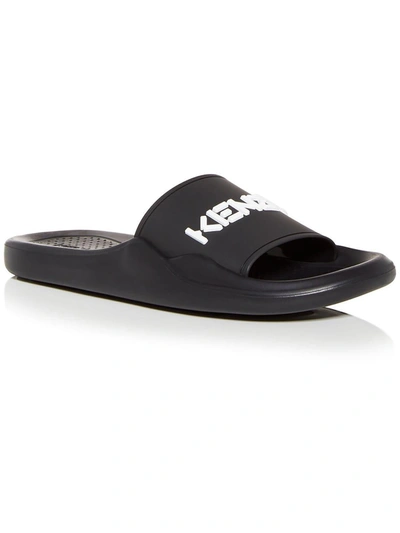 Shop Kenzo Womens Slip On Mules Slide Sandals In Black