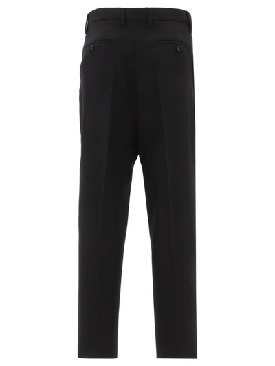 Shop Ami Alexandre Mattiussi Straight Leg Trousers In Black