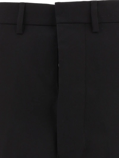 Shop Ami Alexandre Mattiussi Straight Leg Trousers In Black