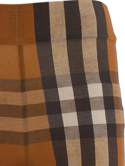 Shop Burberry "house Check" Bermuda In Brown