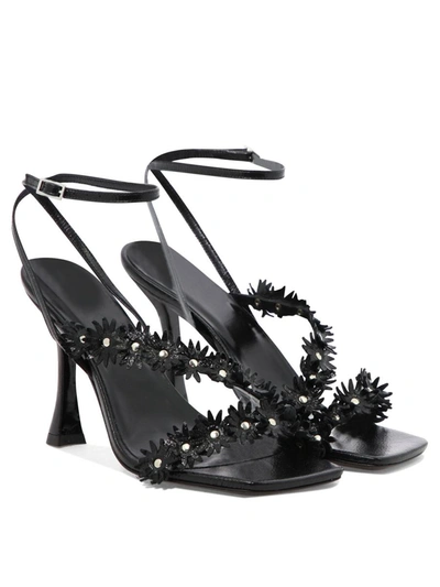 Shop By Far "poppy" Sandals In Black