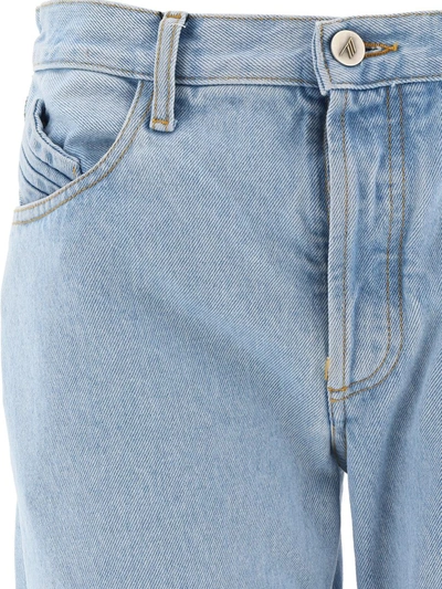 Shop Attico Boyfriend Jeans In Light Blue