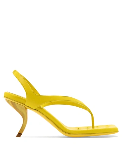Shop Gia Borghini "rosie 13" Sandals In Yellow