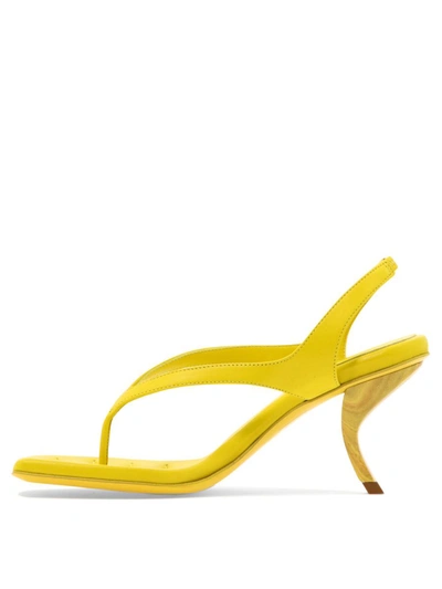 Shop Gia Borghini "rosie 13" Sandals In Yellow