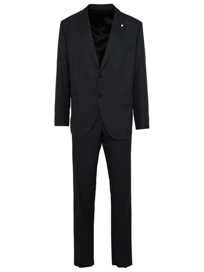 Shop Luigi Bianchi Gray Virgin Wool Suit In Grey