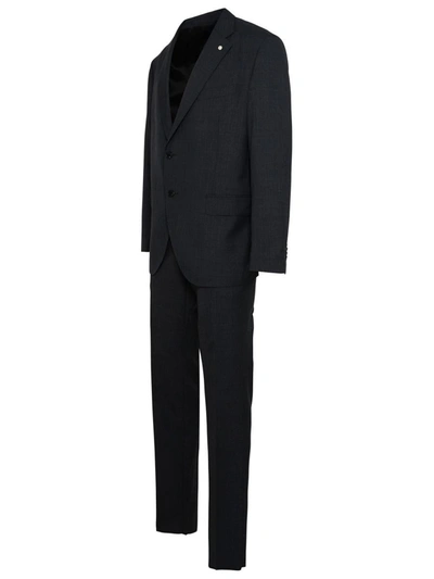 Shop Luigi Bianchi Gray Virgin Wool Suit In Grey