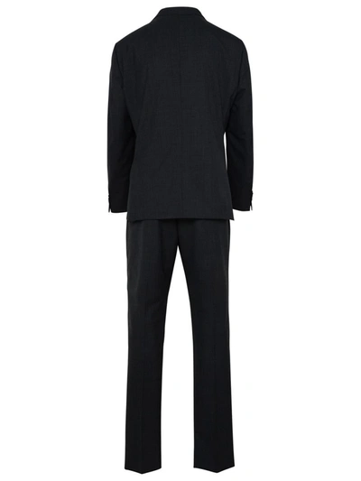 Shop Luigi Bianchi Gray Virgin Wool Suit In Grey