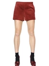 TORY BURCH SUEDE SHORTS, RED