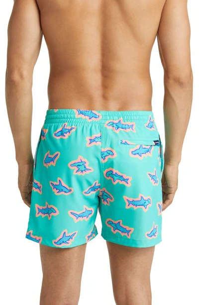 Shop Chubbies 5.5-inch Swim Trunks In Apex Swimmers