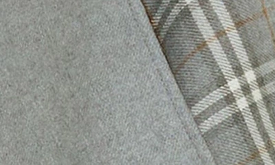 Burberry Check Wool Reversible Cape In Grey
