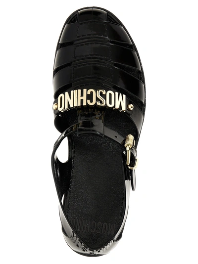 Shop Moschino Jally Sandals Black