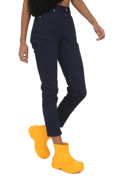 Shop Alexander Mcqueen 5-pocket Straight-leg Jeans In Blue