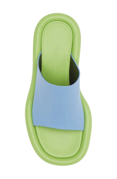 Shop Jw Anderson Bumper Colorblock Slide Sandal In Light/ Pastel Blue