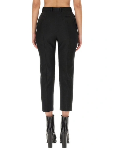 Shop Alexander Mcqueen Cigarette Pants In Black