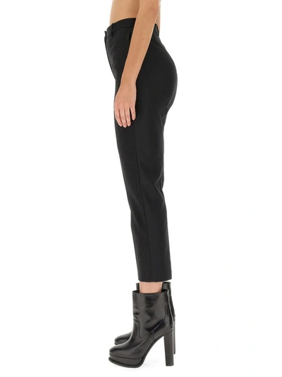 Shop Alexander Mcqueen Cigarette Pants In Black