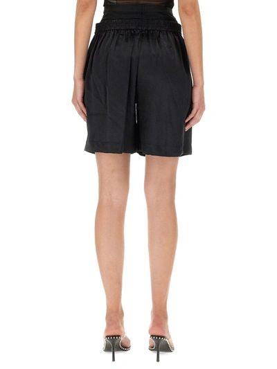 Alexander Wang Layered Boxer Shorts With Stretch Low Waist In Black