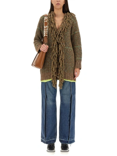 Shop Stella Mccartney Wool Blend Cardigan In Multicolor