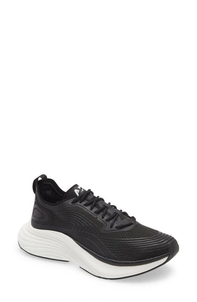 Shop Apl Athletic Propulsion Labs Streamline Running Shoe In Black / Black / White
