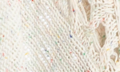 Saachi Knit Poncho In White