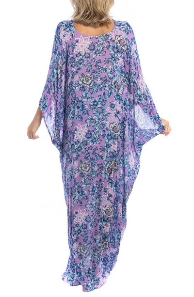 Saachi Floral Kaftan In Purple