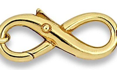 Delmar Infinity Bead Link Bracelet In Gold