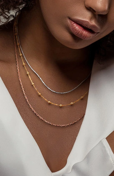 Delmar Three-tone Layered Chain Necklace In Multi-color
