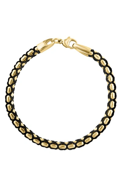 Shop Effy 14k Gold Plated Sterling Silver Bracelet In Yellow