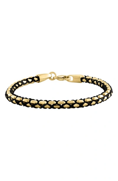 Shop Effy 14k Gold Plated Sterling Silver Bracelet In Yellow