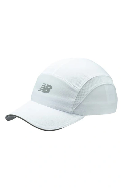 Shop New Balance Five-panel Performance Hat In White