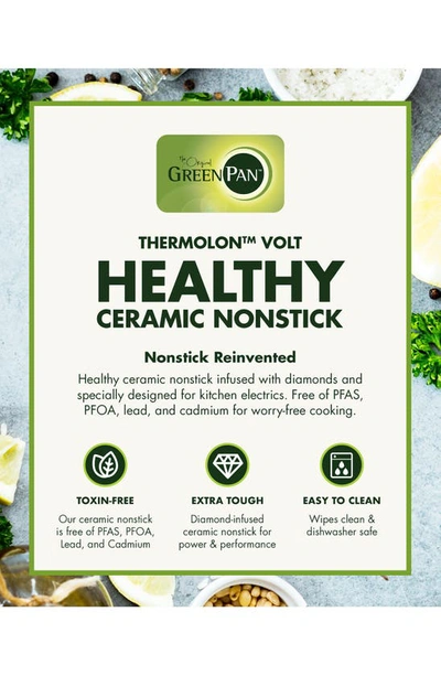 Greenpan Elite Ceramic Nonstick 4-square Waffle Maker In Cloud Cream