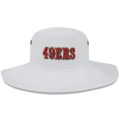 Shop New Era White San Francisco 49ers 2023 Nfl Training Camp Panama Bucket Hat
