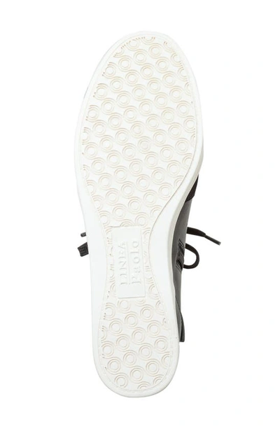 Linea Paolo Andres Mixed Media High Top Sneaker In Black