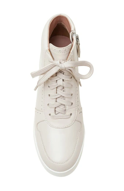 Linea Paolo Andres Mixed Media High Top Sneaker In Cream