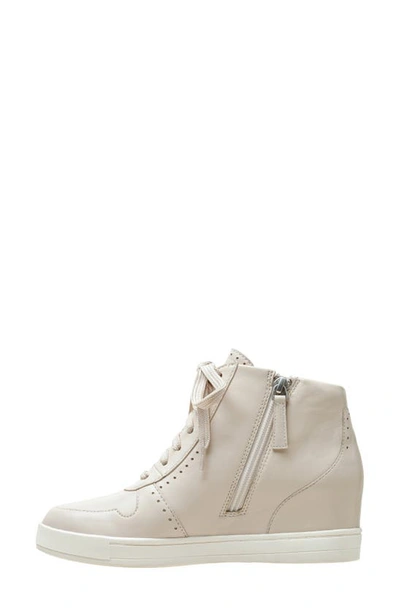 Linea Paolo Andres Mixed Media High Top Sneaker In Cream