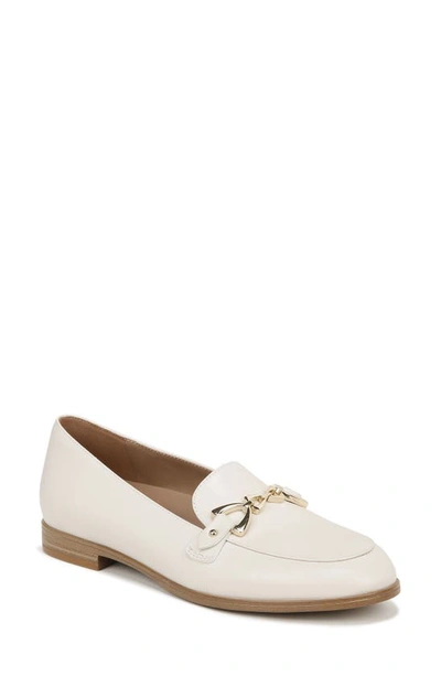 Shop Naturalizer Gala Bit Loafer In Satin Pearl Beige Leather