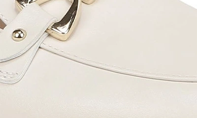 Shop Naturalizer Gala Bit Loafer In Satin Pearl Beige Leather